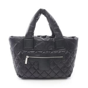 Chanel Coco Cocoon Tote Bag Black Burgundy Red